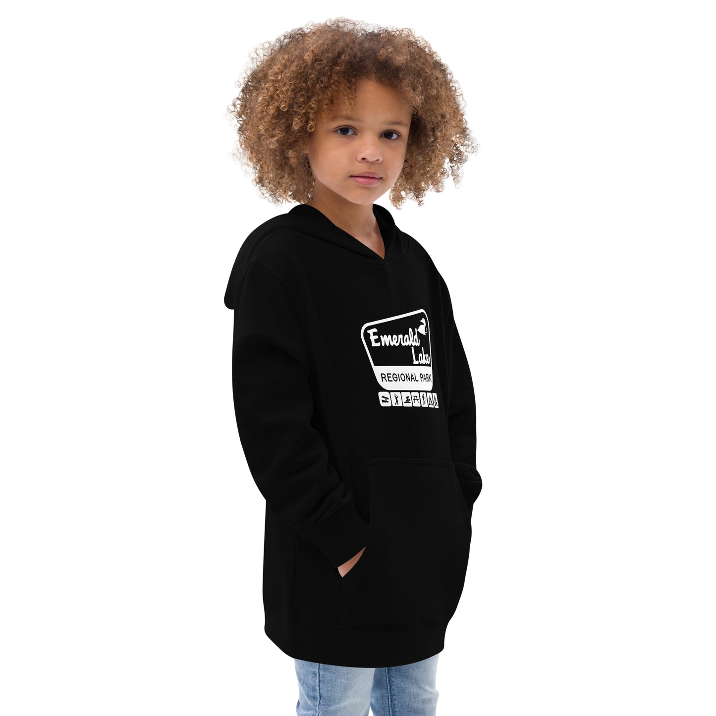 Retro Signage - Kids fleece hoodie